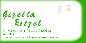 gizella ritzel business card